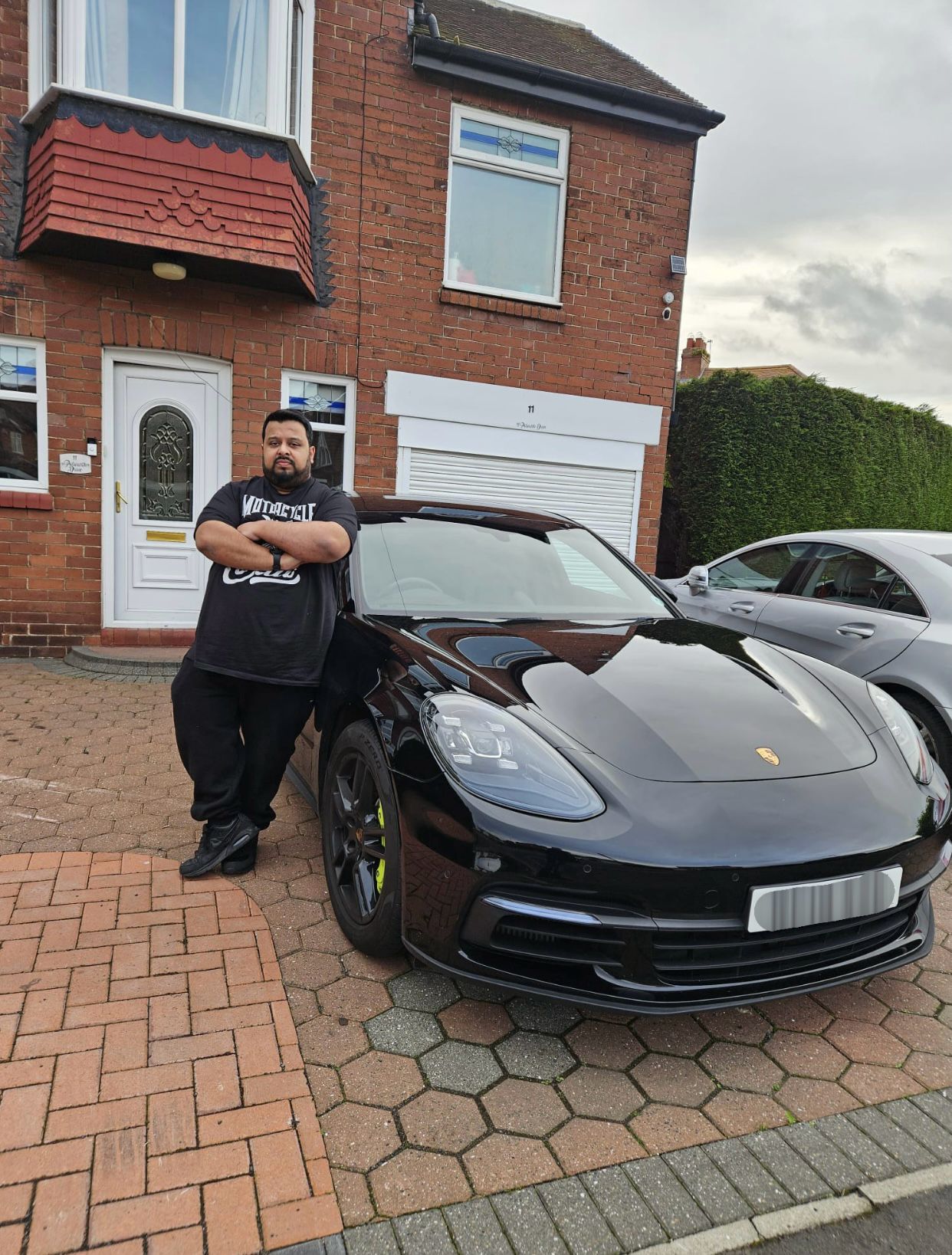 Customer with Porsche Panamera