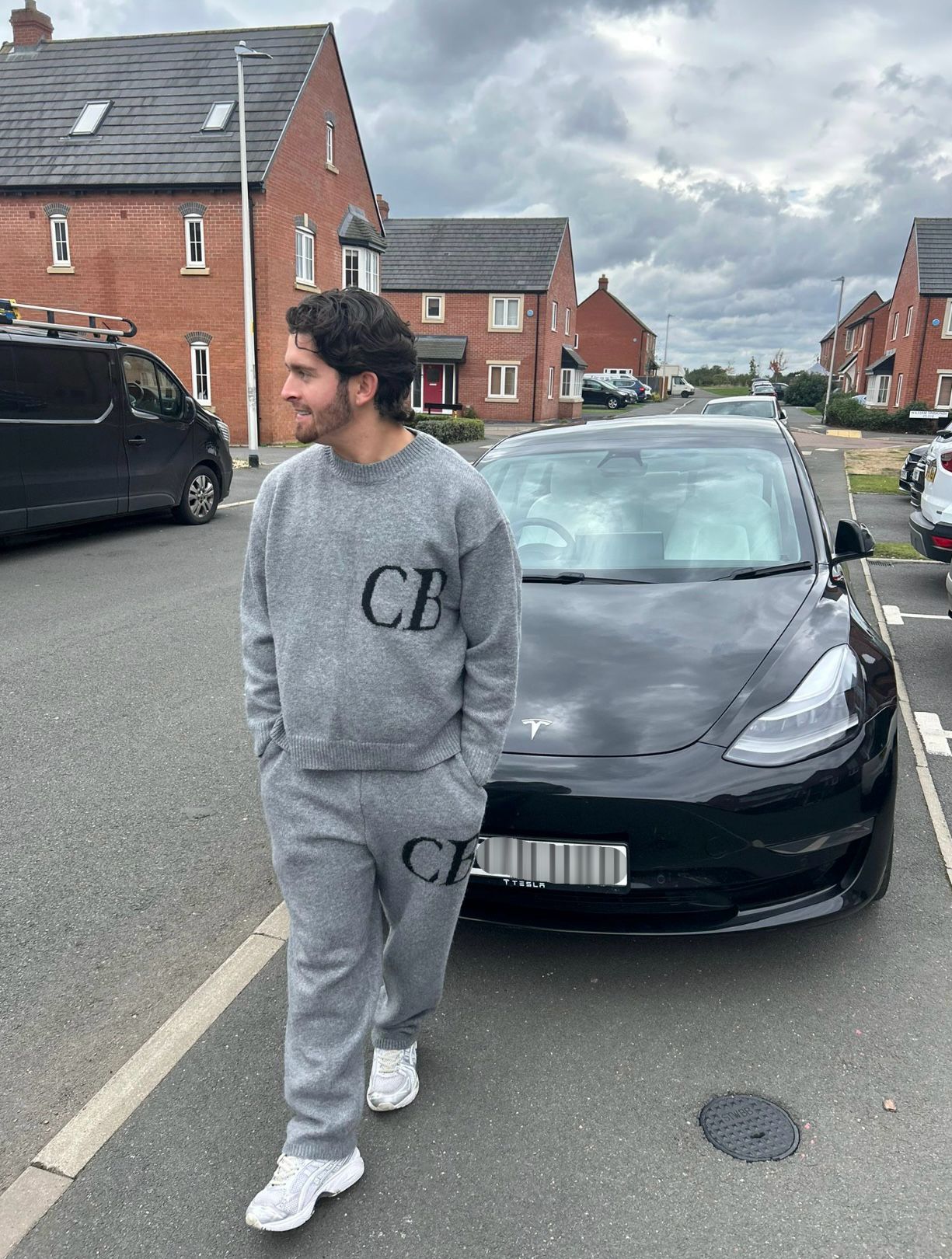 Customer with Tesla Model 3