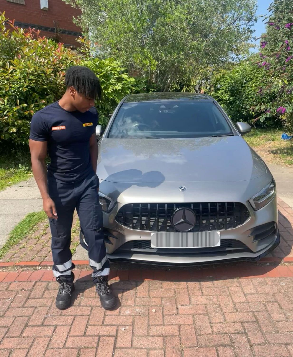Customer with Mercedes A-Class