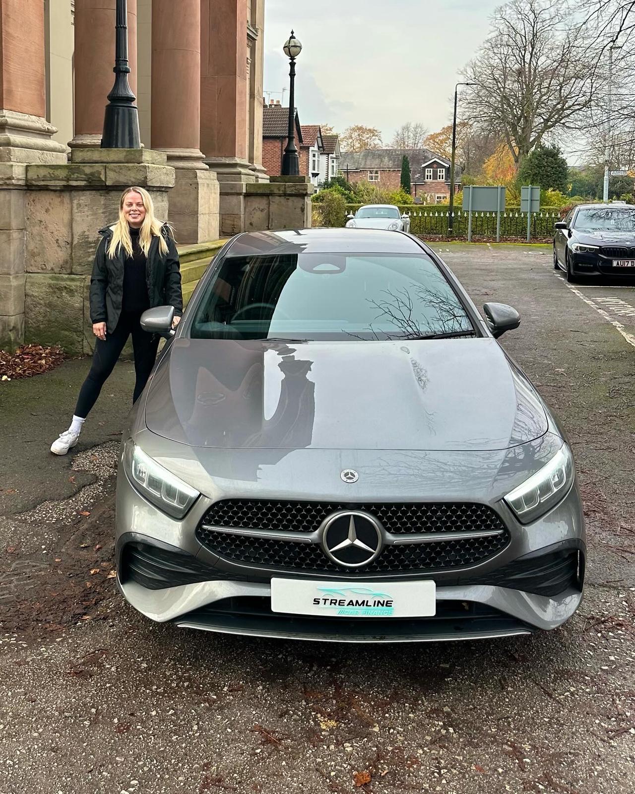 Customer with Mercedes A-Class