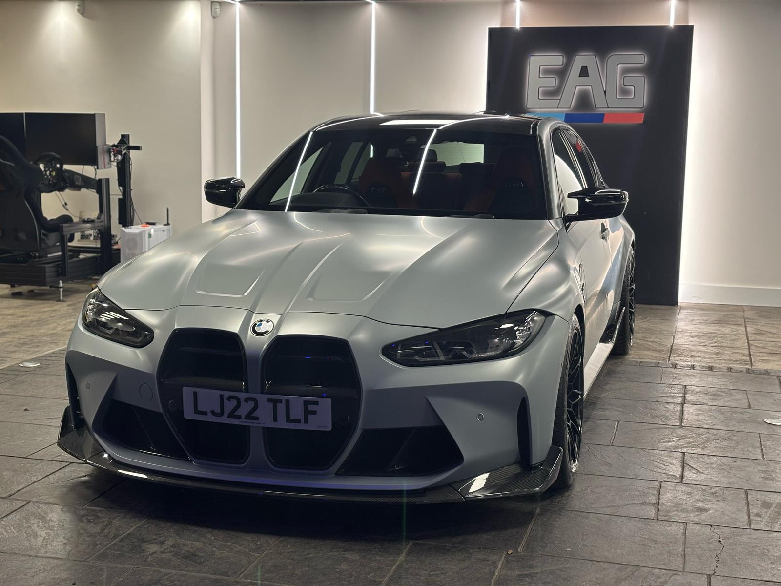 BMW M3 in showroom